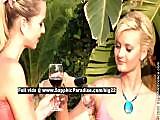 Aneta and Jenny from sapphic erotica, amateur amazing blonde lovely lesbian teens undressing and kissing and teasing in the garden