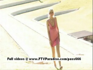 Christine ftv girls, amateur blonde adorable teen babe public flashing her nice tits and pussy in a park