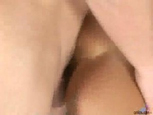 Cougar Sarah Twain getting fucked from behind by a hunk stud on the floor.