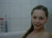 amateur teen girl masturbating with toothbrush in bathtube