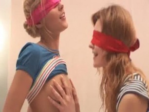 Ultra sweet lesbian girlfriends making love and touching each others body