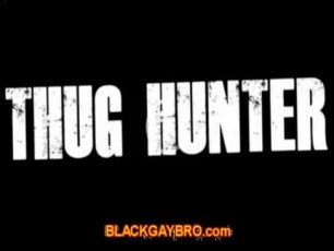 Thug hunters convince a black guy to get a blowjob out in the open. It was not too hard tough. A white guy gets on his knees and begins to suck off.