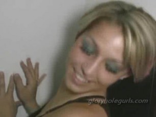 Dirty gloryhole booth hot oral amateur slut strips to suck and slurp anonymous cock and she is getting paid to swallow the cum loads of many anonymous men one after another