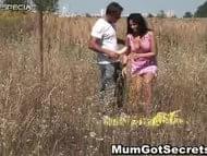Horny MILF gets fucked hard outdoor free part3