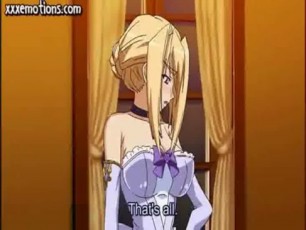 Anime blonde taking a cock in her wet cunt and having wet orgasms