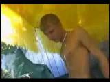 Cute twink gobbles two cocks then gets his ass fucked deep and hard.