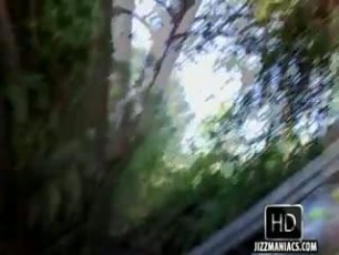A young pair of slender and sexy twinks are outdoors and are sucking eachothers cock till they cum