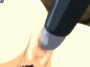 Anime slut sucks a old cock and enjoys a toy
