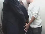 Asian teen girl gangbanged in the elevator