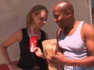 Bree Barrett is next and we already knew that she was a real sucker for the big black soul pole. So we decided to give her a treat and give her two of them. Her alreadytight pussy got a real good stretch.