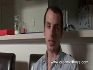 Attractive teen gay got his face facialized after insane group lovemaking party