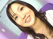 Very cute Asian teen Sky Angel gives blowjob POV.