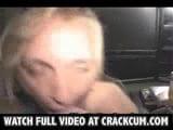 blond sucking and masturbating a big cock Watch the Full Video