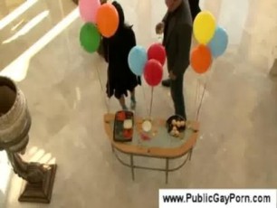 Gay boys suck eachothers cocks at a classy houseparty
