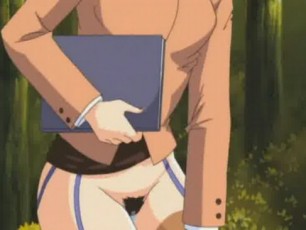 Busty anime hottie gets her hairy pussy fucked hard
