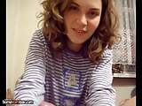 My Russian friends girlfriend has really bushy cunt but it taste so sweet that I couldnt miss my chance and licked her!