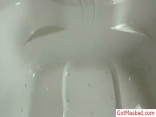 Hansome stud fucking a dildo gay porno