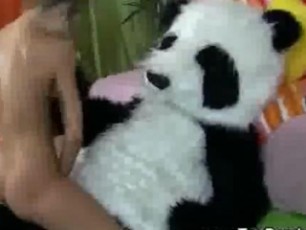 Horny pigtail teen gets banged hard by her toypanda