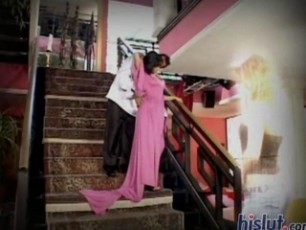 We just had to bring Monicas ass back for another look. This time she is in the house on the steps displaying her pussy and getting so wet that we needed a whole roll of paper towels just to dry off the staircase when she was done cumming on it