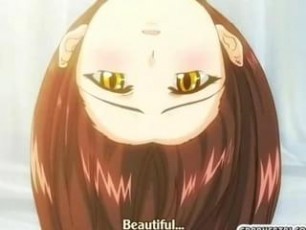 Roped Japanese hentai girl wetpussy fucking