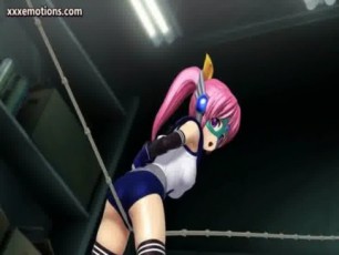 Hot animated cutie gets her cunt licked and masturbated with toys