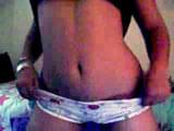 teen girl showing her body