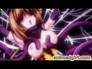 Hentai Girl Caught In The Spider Net And Fucked By Shemale Anime ...