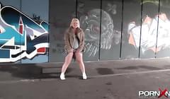 Blonde British Slag Pissing In Public For Fun : XXXBunker.com Porn ...