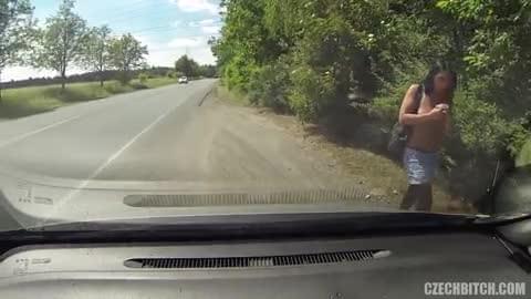 Sex With Real Whore In The Car